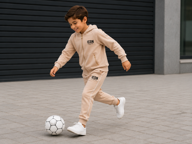 Joggingset met ICON-logo – beige