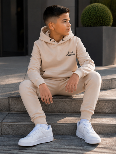 Icon Joggingsset beige met beer
