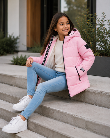 Meisjes ICON winterjas – roze