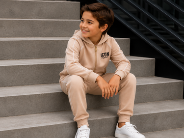 Joggingset met ICON-logo – beige