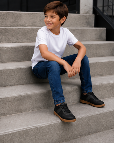 Jongens jeans met ICON-details – blauw