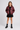 Lederlook bikerjack Bordeaux