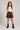 Stoere bordeaux lederlook broekrok