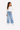 Meisjes wide-leg jeans – lichtblauw met sterren